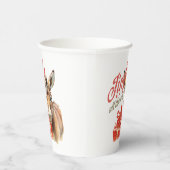 Jingle All the Way Christmas Boerderij Ezel Papieren Bekers (Rechts)