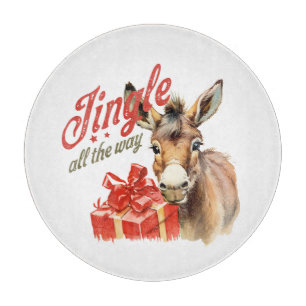 Jingle All the Way Christmas Boerderij Ezel Snijplank