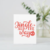 Jingle All the Way Feestdagenkaart (Staand voorkant)