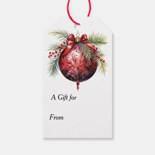 Jingle All the Way Great Pyrenees Dog Christmas Cadeaulabel (Achterkant)