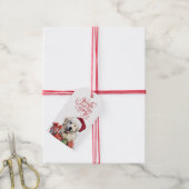 Jingle All the Way Grote Pyreneeën Hond Kerstmis Cadeaulabel (Met Touw)