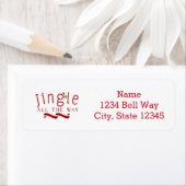 JINGLE ALL THE WAY kerstfeestay Address Label (Insitu)