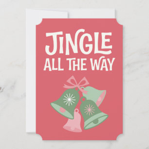 Jingle All the Way Kerstmis Feestdagenkaart