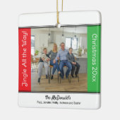 Jingle All the Way Personalized Christmas Ornament (Links)