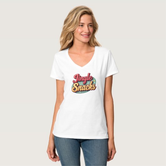 Jingle all the way ....To my snacks T-shirt (Voorkant volledig)