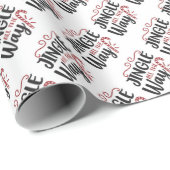 Jingle all the way typografie cadeaupapier (Rol Hoek)