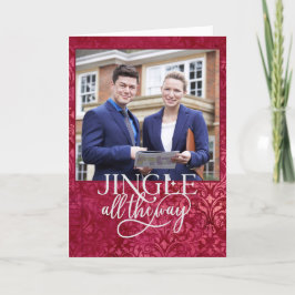 Jingle All Way Business Kerstfoto Feestdagen Kaart