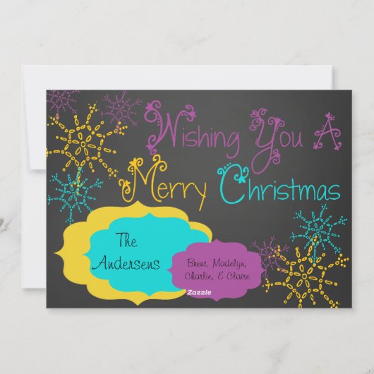 Jingle All Way Holiday Photo Card Feestdagenkaart (Achterkant)