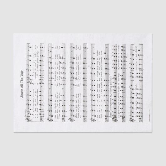 Jingle All Way Music Composition Tissuepapier (Voorkant)