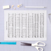 Jingle All Way Music Composition Tissuepapier (Craft)