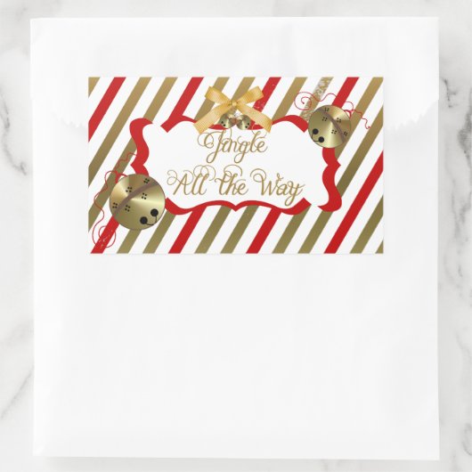 Jingle All Way Rectangle Sticker (Tas)