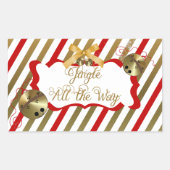 Jingle All Way Rectangle Sticker (Voorkant)