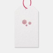 Jingle All Way Red Script Photo Holiday Cadeaulabel (Achterkant)