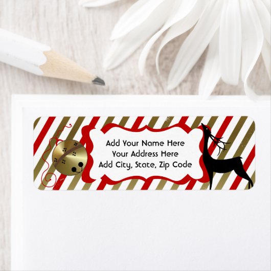 Jingle All Way Return Address Labels (Insitu)