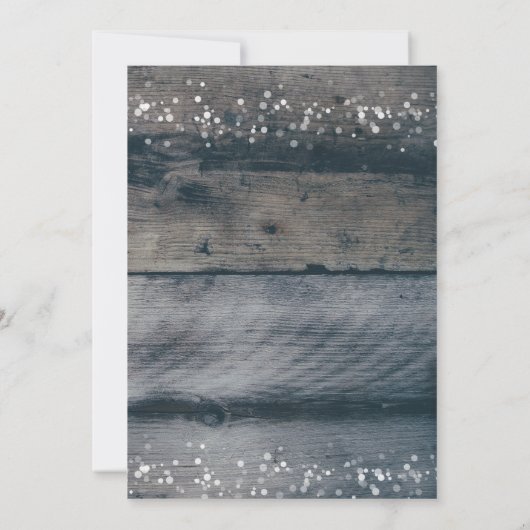 Jingle All Way Rustic Holiday Party Uitnodiging (Achterkant)