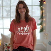 Jingle alsof niemand kijkt | Leuke kerst Tri-Blend Shirt