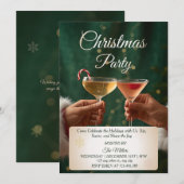 Jingle And Mingle Christmas Cocktail Party  Kaart (Voorkant / Achterkant)