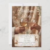 Jingle And Mingle Christmas Cocktail Party Kaart (Voorkant)