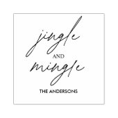 Jingle and Mingle Christmas Rubberstempel (Afrduk)