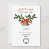Jingle and Mingle Holiday Business Christmas Party Kaart (Voorkant)