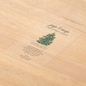 Jingle and Mingle Holiday Christmas Party Acryl Uitnodigingen (Laagn)