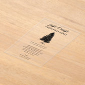 Jingle and Mingle Holiday Christmas Party Acryl Uitnodigingen (Laagn)