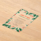 Jingle and Mingle Holiday Christmas Party Acryl Uitnodigingen (Laagn)