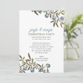 Jingle and Mingle Holiday Christmas Party Kaart (Staand voorkant)