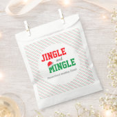 Jingle and Mingle Kerst Huwelijksfeest Bedankzakje (Geknipt)
