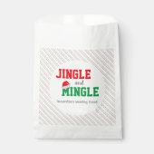 Jingle and Mingle Kerst Huwelijksfeest Bedankzakje (Voorkant)