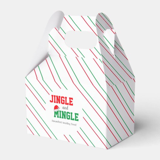 Jingle and Mingle Kerstbruilding Event Bedankdoosjes (Voorkant Zijde)