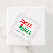 Jingle and Mingle Kerstbruilding Event Bedankjes Labels (In situ)