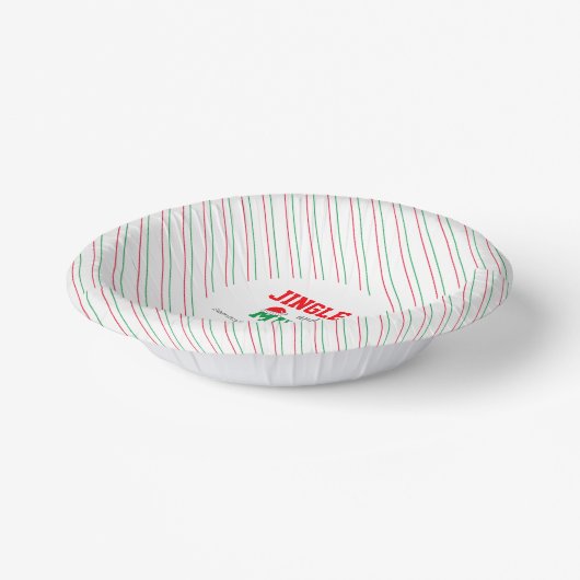 Jingle and Mingle Kerstbruilding Event Papieren Kommen (Gebogen)