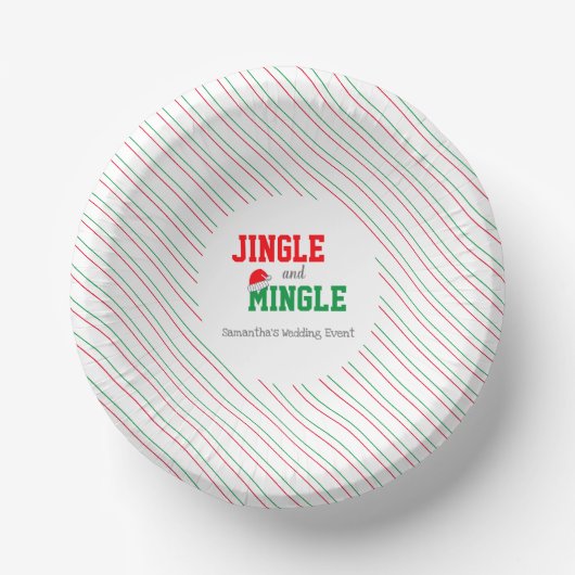 Jingle and Mingle Kerstbruilding Event Papieren Kommen (Voorkant)
