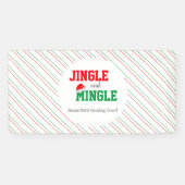 Jingle and Mingle Kerstbruilding Event Spandoek (Horizontaal)