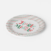 Jingle and Mingle kerstfeest Papieren Bordje (Gekanteld)