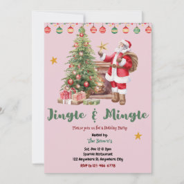 Jingle And Mingle Kerstfeest Uitnodiging