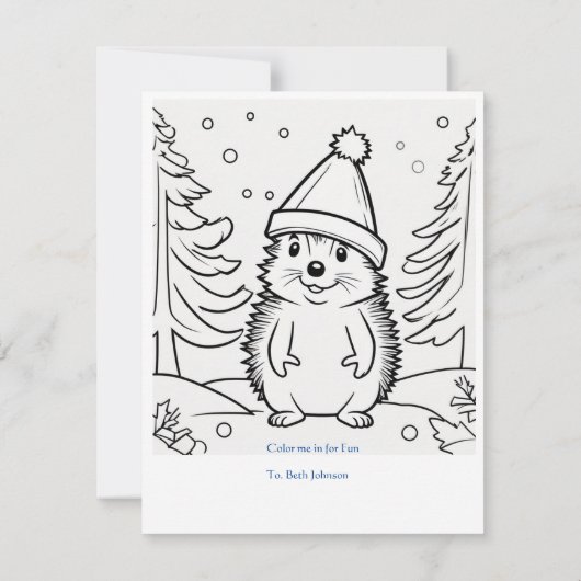 Jingle and Mingle: Uitnodiging voor een kerstfeest (Achterkant)