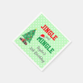Jingle And Mingle Verjaardag Servet (Hoek)