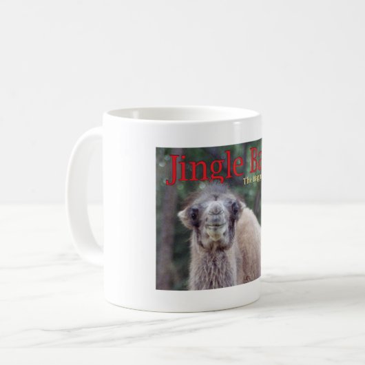 Jingle Baba, de gelukkigste kamel Koffiemok (Voorkant links)