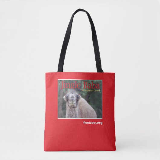 Jingle Baba De gelukkigste kamel Tote Bag (Voorkant)