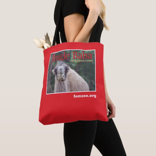 Jingle Baba De gelukkigste kamel Tote Bag (Dichtbij)