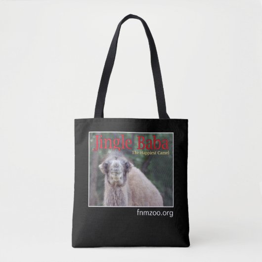 Jingle Baba, de gelukkigste kamel Tote Bag (Voorkant)