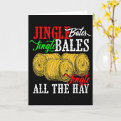 Jingle Bales Jingle Bales Jingle All The Hay Farm  Kaart (Gele Bloem)