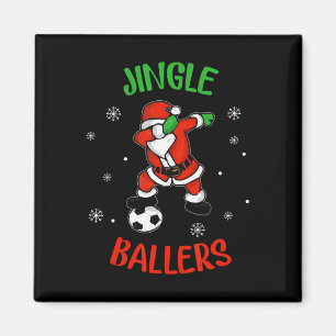 Jingle Ballers Kerst Voetbal Kerstman Voetbal Magneet