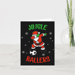 Jingle Ballers Kerstvoetbal Santa Football Kaart