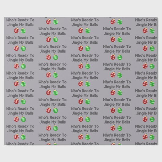 Jingle Balls Cadeaupapier (Vlak)