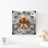 Jingle Balls ~ De 12 dagen van Kerstmis ~ Vierkante Klok (Huis)