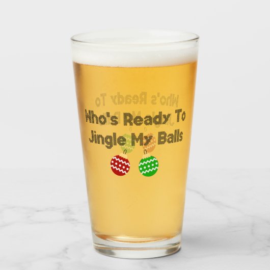 Jingle Balls Glas (Achterkant gevuld)