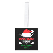 Jingle Balls Grappig Named Quirky Golf Decoratie (Voorkant)